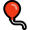 Balloon emoji on Microsoft